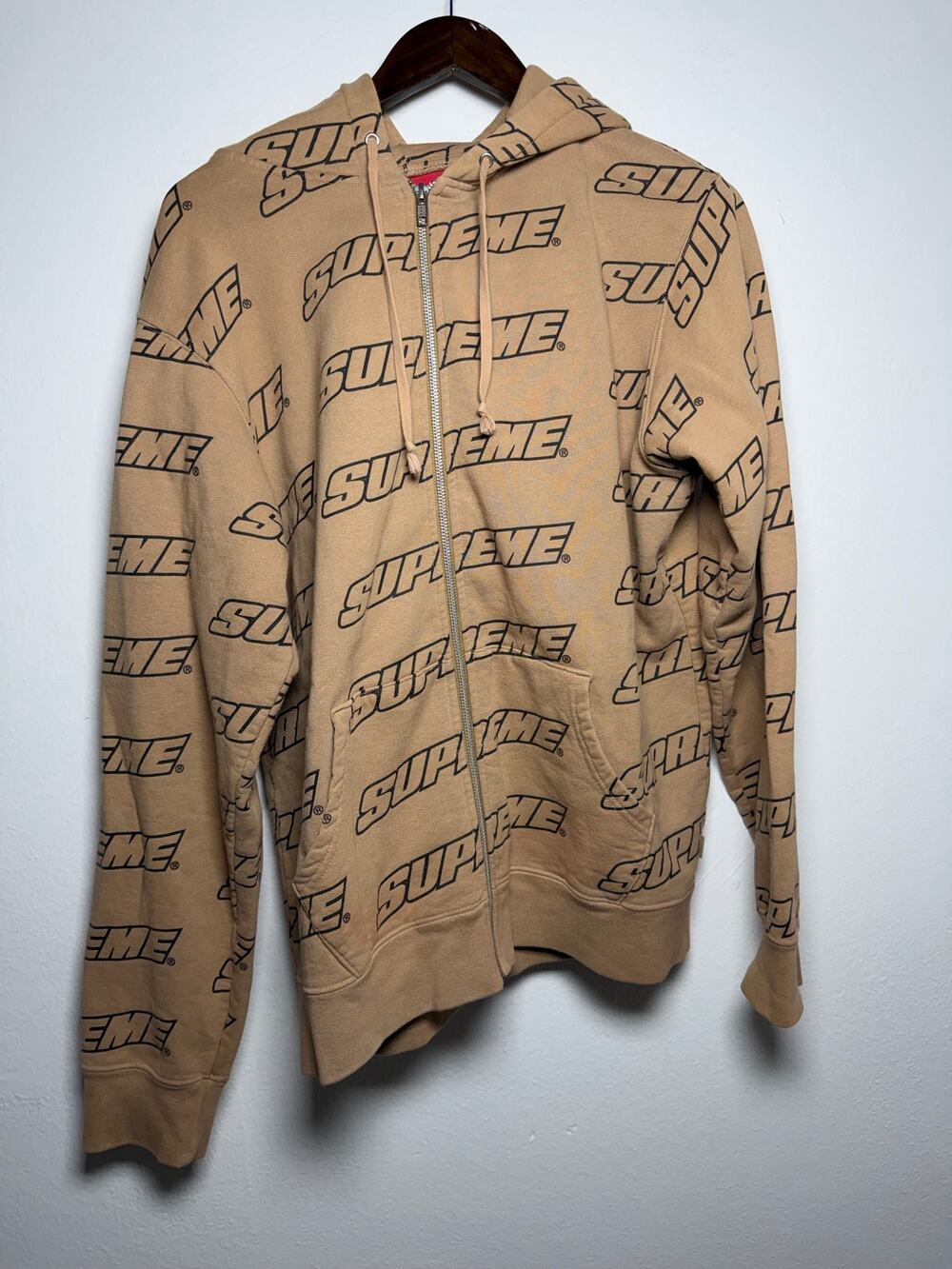Supreme Repeat Zip Up Hooded Sweatshirt